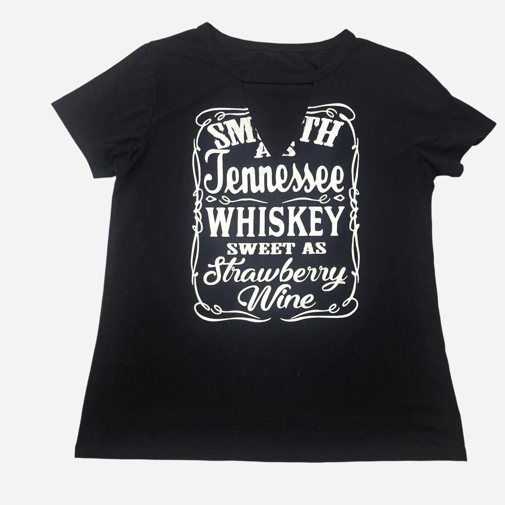 Unbranded Women's Black and White T-shirt western